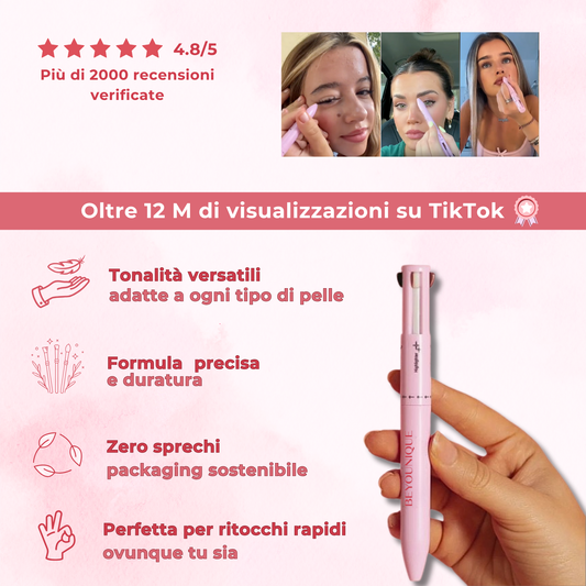 💄 Pronta in 120 secondi – Il Make‑Up 4in1™ scelto da 20 000+ donne quest’estate